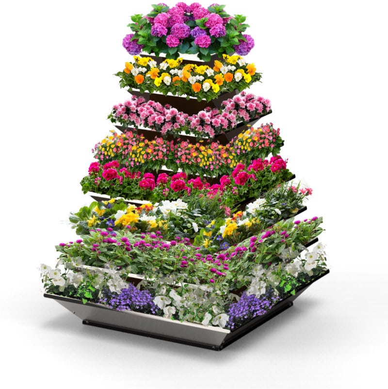 Effizientes Gärtnern im begrenzten Raum mit innovativen Hochbeeten von AvantGarden 19 Hochbeet HighBeet Tower Blumen