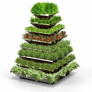 Hochbeet "HighBeet Tower" 8 Ebenen 2 VKFHTM00024 Tower 8 Ebenen Gewuerze